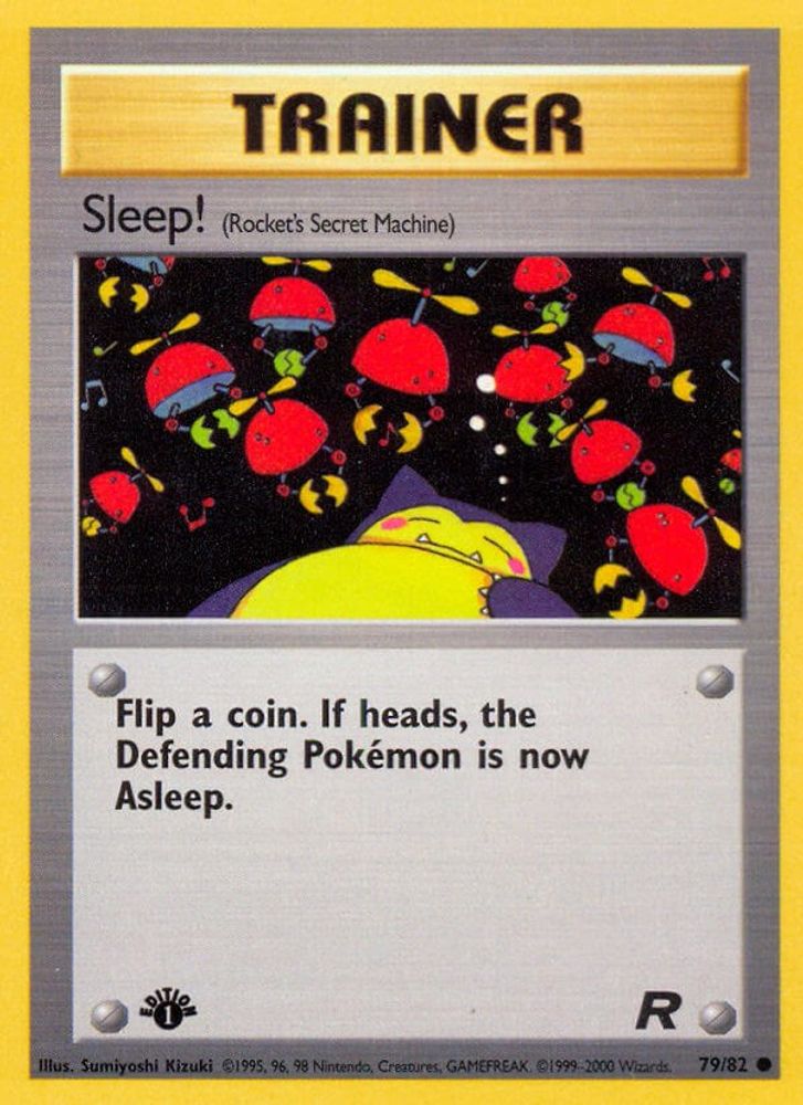 Sleep! (79/82) [Team Rocket 1st Edition]