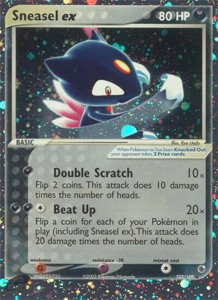 Sneasel ex (103/109) [EX: Ruby & Sapphire]