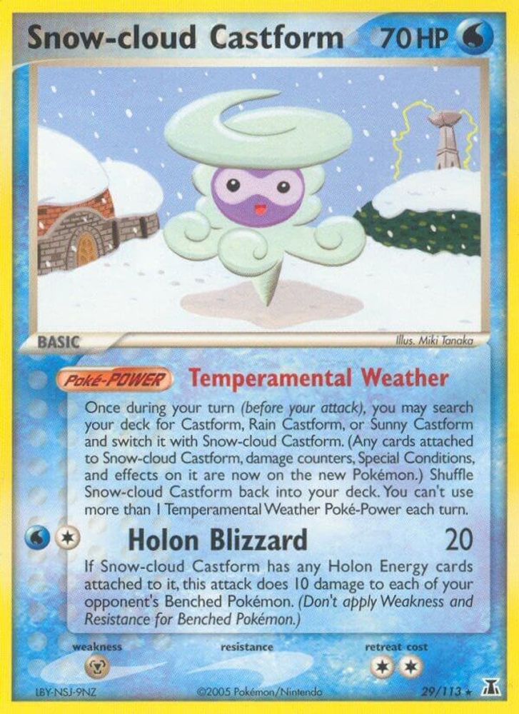 Snow-cloud Castform (29/113) [EX: Delta Species]