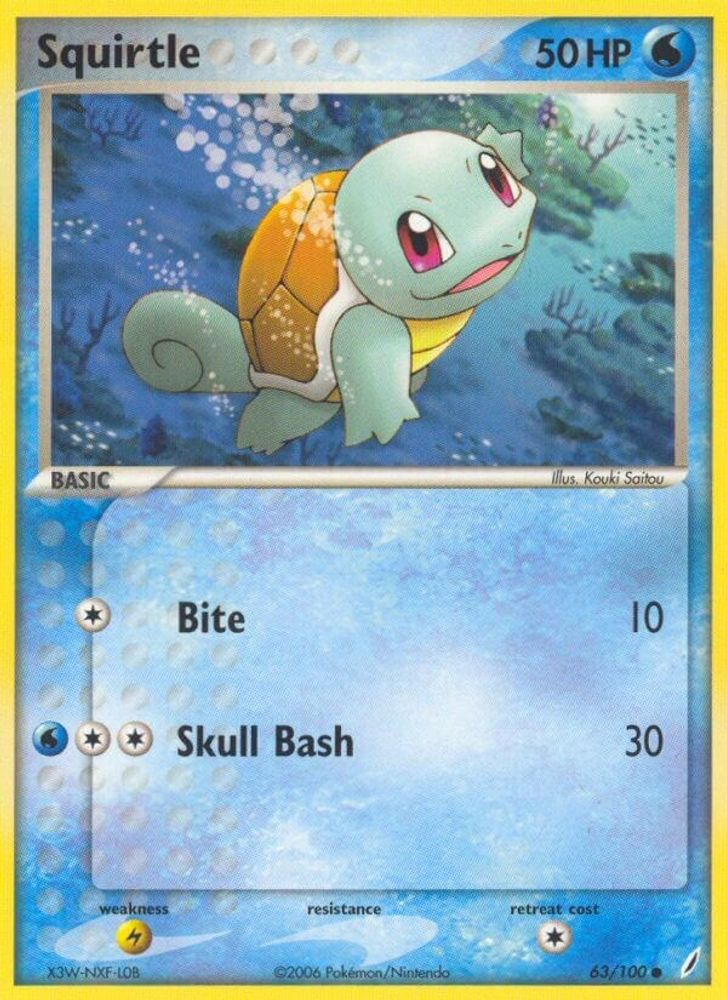 Squirtle (63/100) (Stamped) [EX: Crystal Guardians]