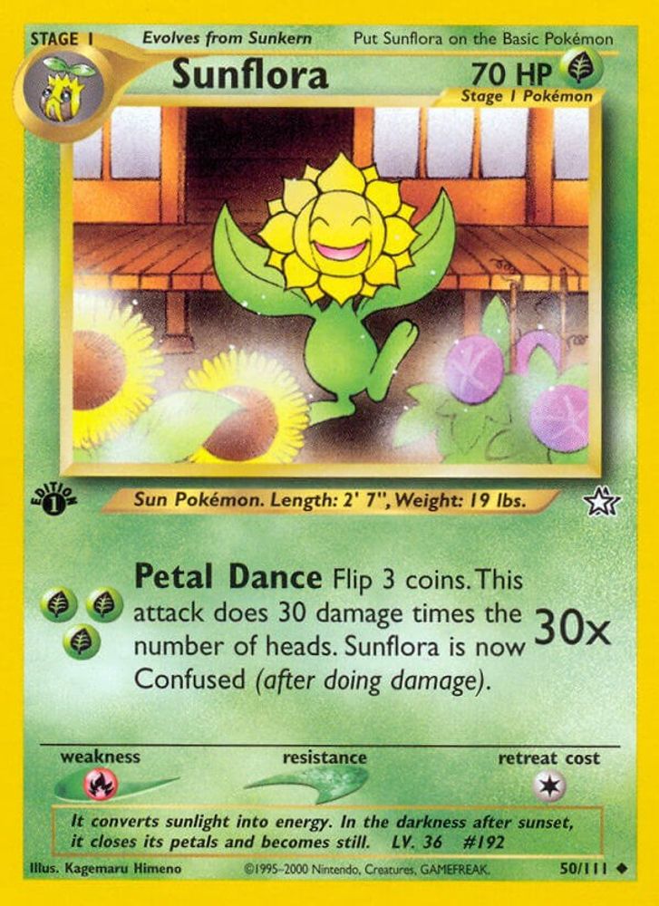 Sunflora (50/111) [Neo Genesis 1st Edition]