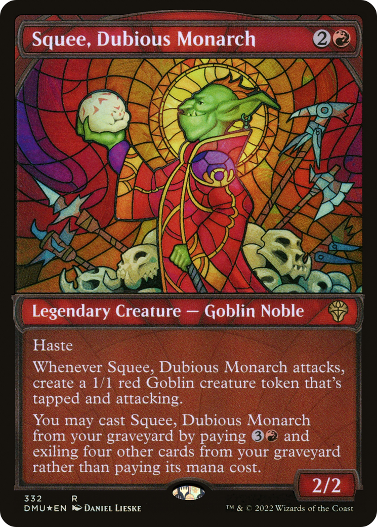Squee, Dubious Monarch (Showcase Textured) [Dominaria United]