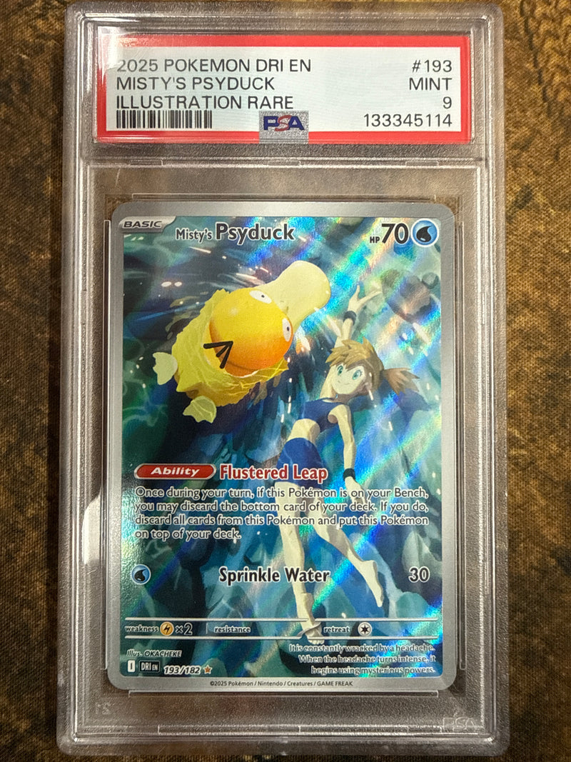 Misty's Psyduck (193/182) [Scarlet & Violet: Destined Rivals] - Graded