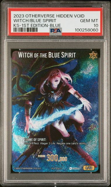GRADED [PSA 10] 2023 OTHERVERSE HIDDEN VOID KICKSTARTER WITCH/BLUE SPIRIT KS-1ST EDITION-BLUE