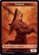 Elemental (0017) // Warrior Double-Sided Token [Tarkir: Dragonstorm Commander Tokens]