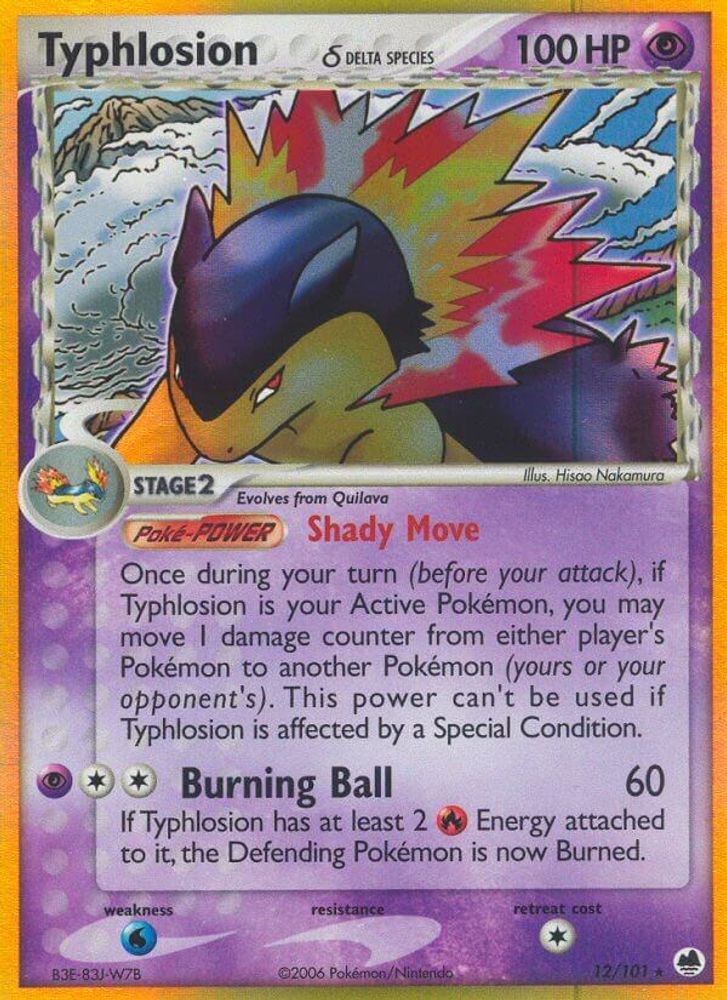 Typhlosion (12/101) (Delta Species) [EX: Dragon Frontiers]