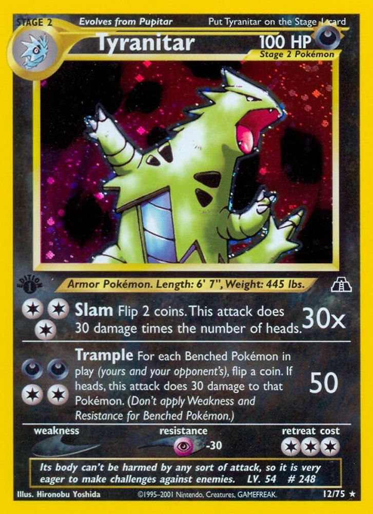 Tyranitar (12/75) [Neo Discovery 1st Edition]