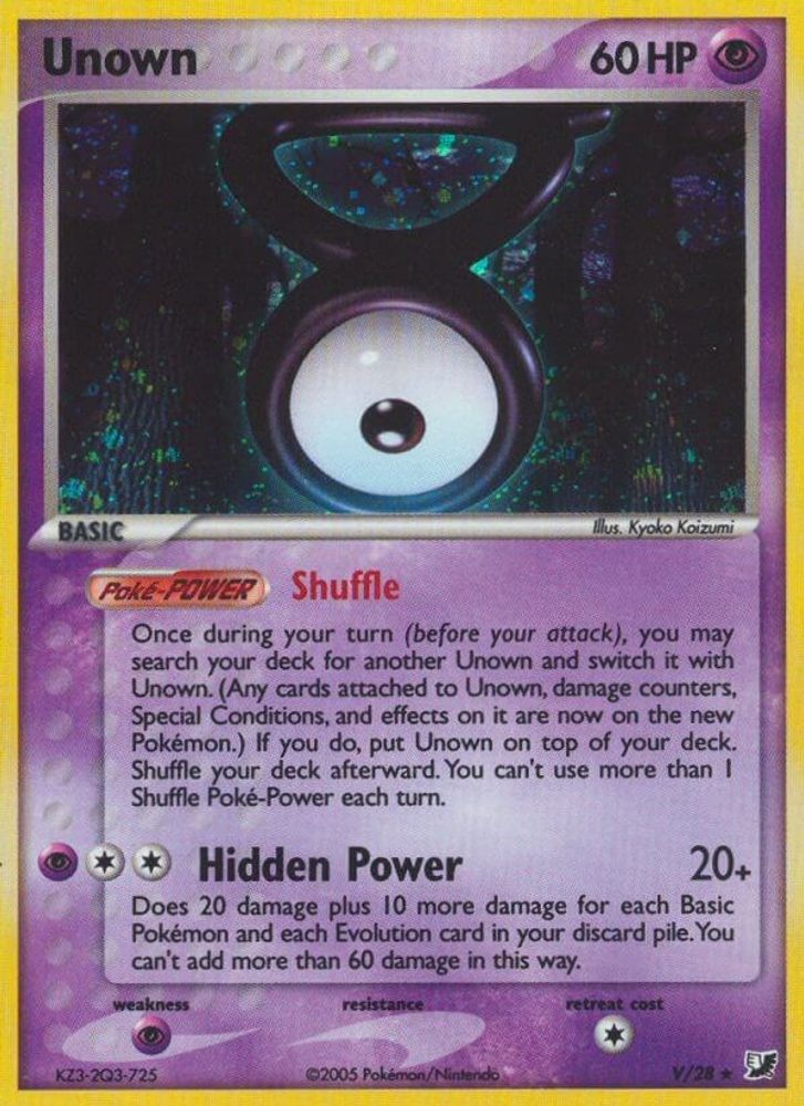 Unown (V) (V/28) [EX: Unseen Forces]