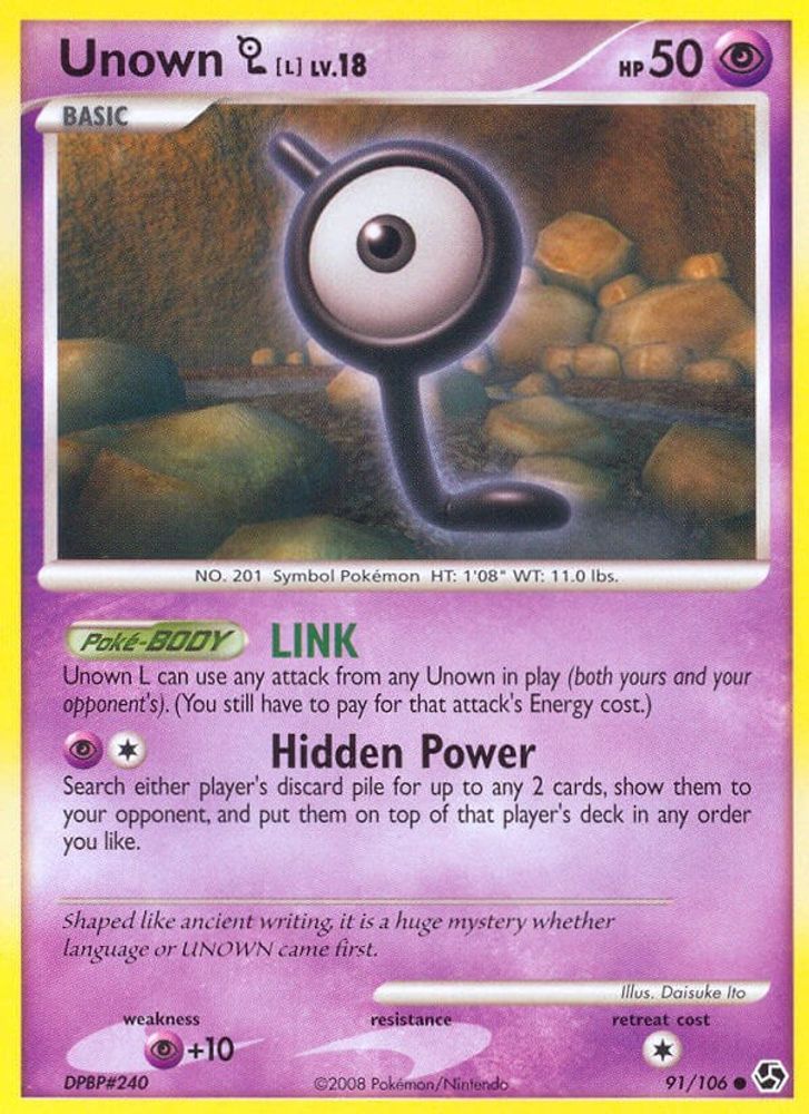 Unown L (91/106) [Diamond & Pearl: Great Encounters]