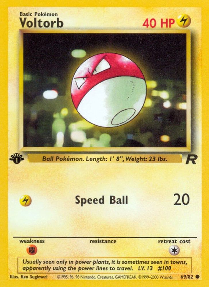 Voltorb (69/82) [Team Rocket 1st Edition]