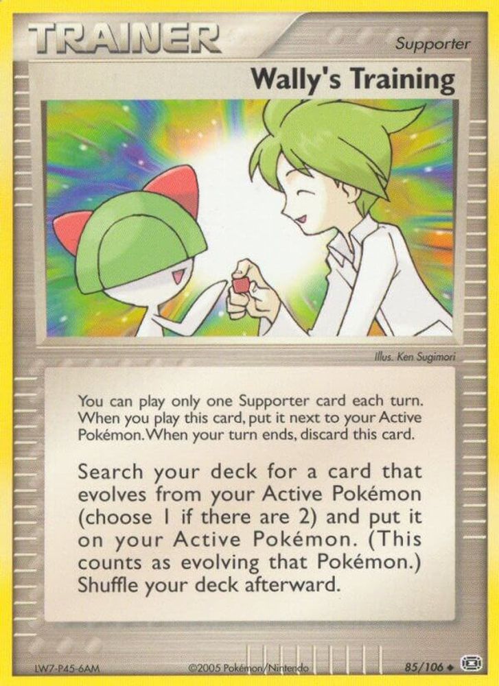 Wally's Training (85/106) (Stamped) [EX: Emerald]