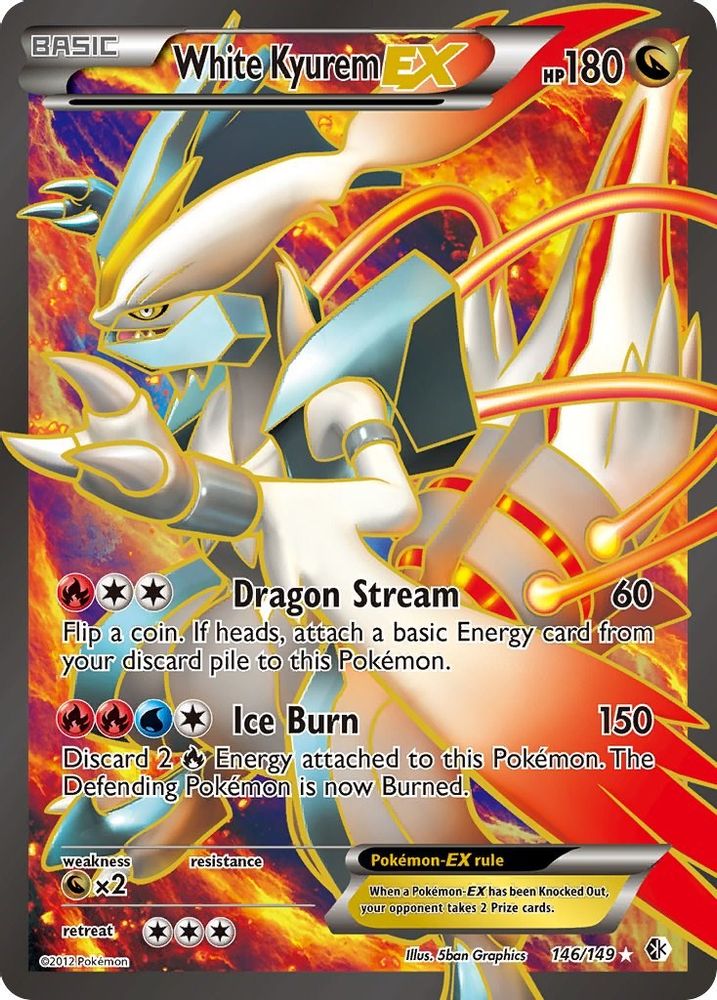 White Kyurem EX (146/149) [Black & White: Boundaries Crossed]