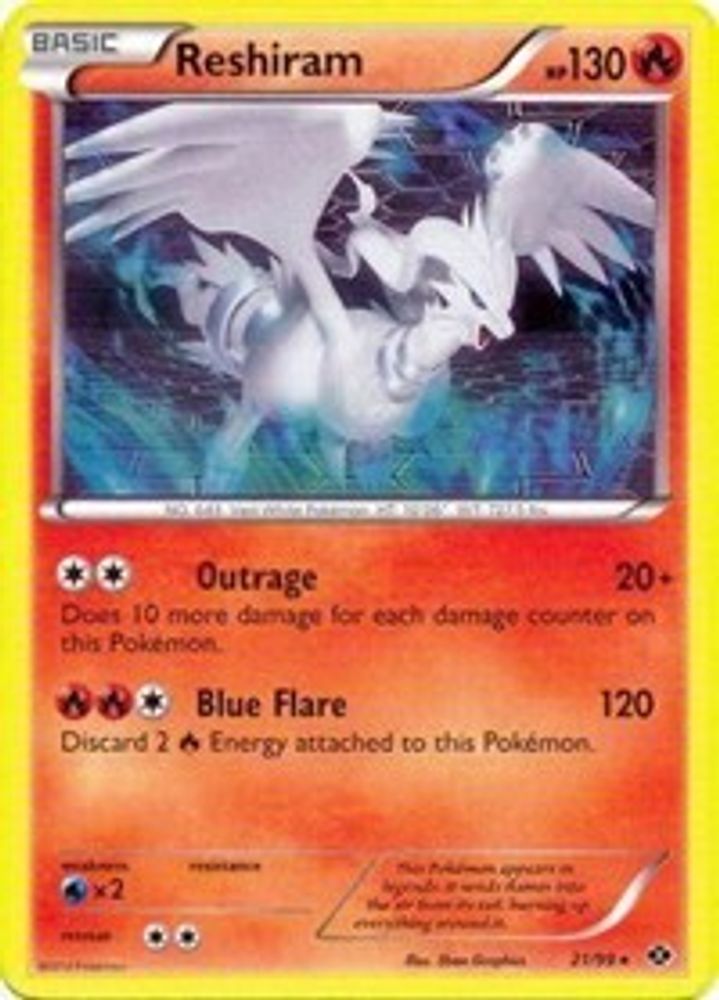 Reshiram (21/99) (Theme Deck Exclusive) [Black & White: Next Destinies]