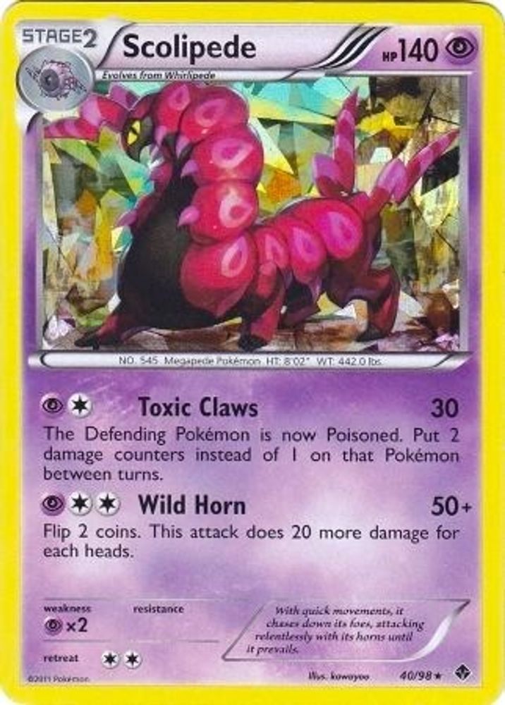 Scolipede (40/98) (Theme Deck Exclusive) [Black & White: Emerging Powers]