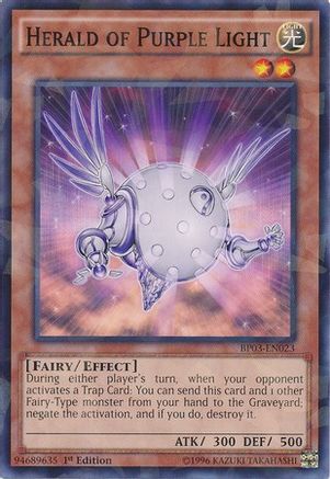 Herald of Purple Light [BP03-EN023] Shatterfoil Rare