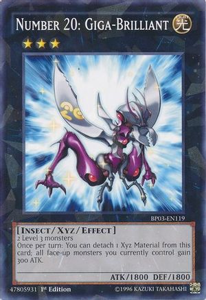 Number 20: Giga-Brilliant [BP03-EN119] Shatterfoil Rare