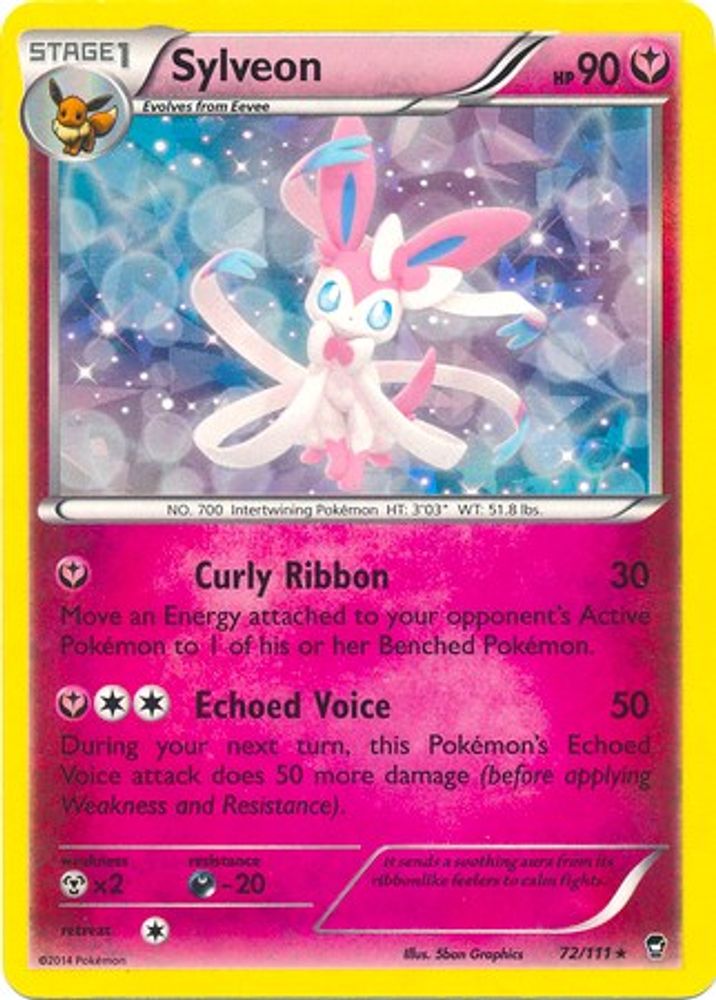 Sylveon (72/111) (Theme Deck Exclusive) [XY: Furious Fists]