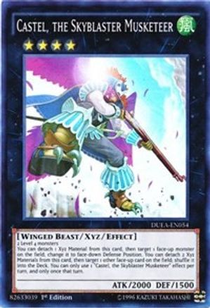 Castel, the Skyblaster Musketeer [DUEA-EN054] Super Rare