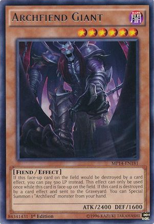 Archfiend Giant [MP14-EN181] Rare