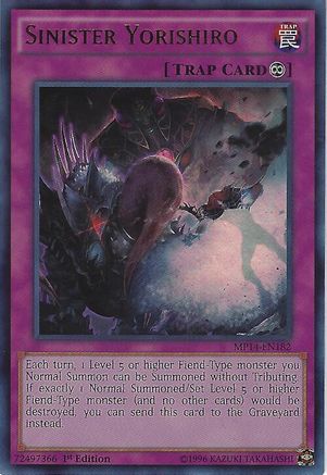 Sinister Yorishiro [MP14-EN182] Ultra Rare