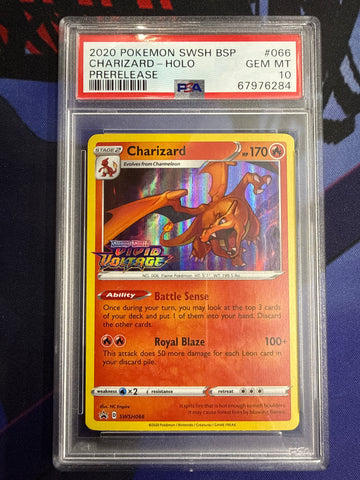 Charizard (SWSH066) (Prerelease Promo) [Sword & Shield: Black Star Promos] - Graded