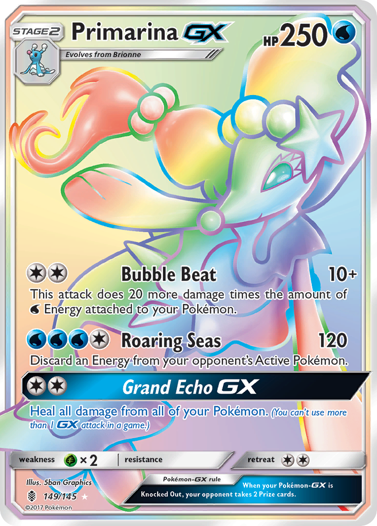 Primarina GX (149/145) [Sun & Moon: Guardians Rising]