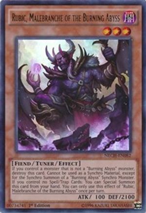 Rubic, Malebranche of the Burning Abyss [NECH-EN082] Ultra Rare