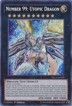 Number 99: Utopic Dragon [NECH-EN099] Secret Rare