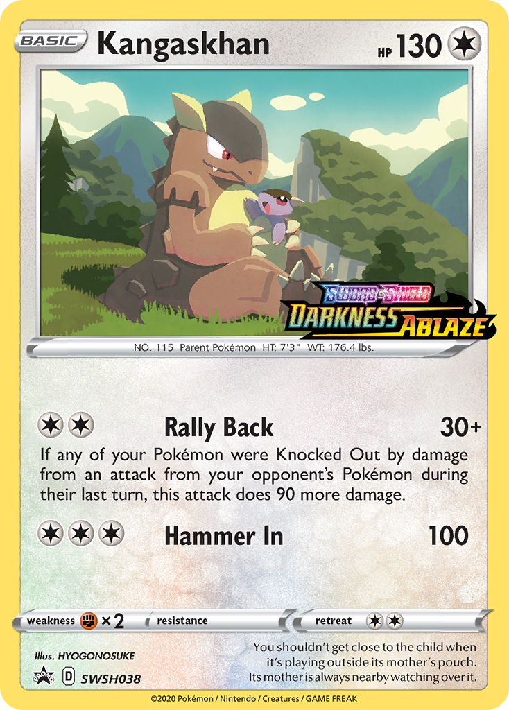 Kangaskhan (SWSH038) (Prerelease Promo) [Sword & Shield: Black Star Promos]