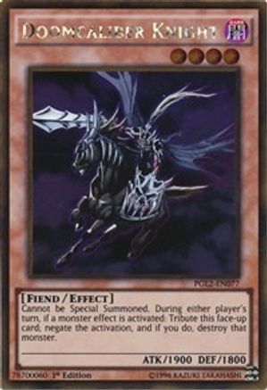 Doomcaliber Knight [PGL2-EN077] Gold Rare
