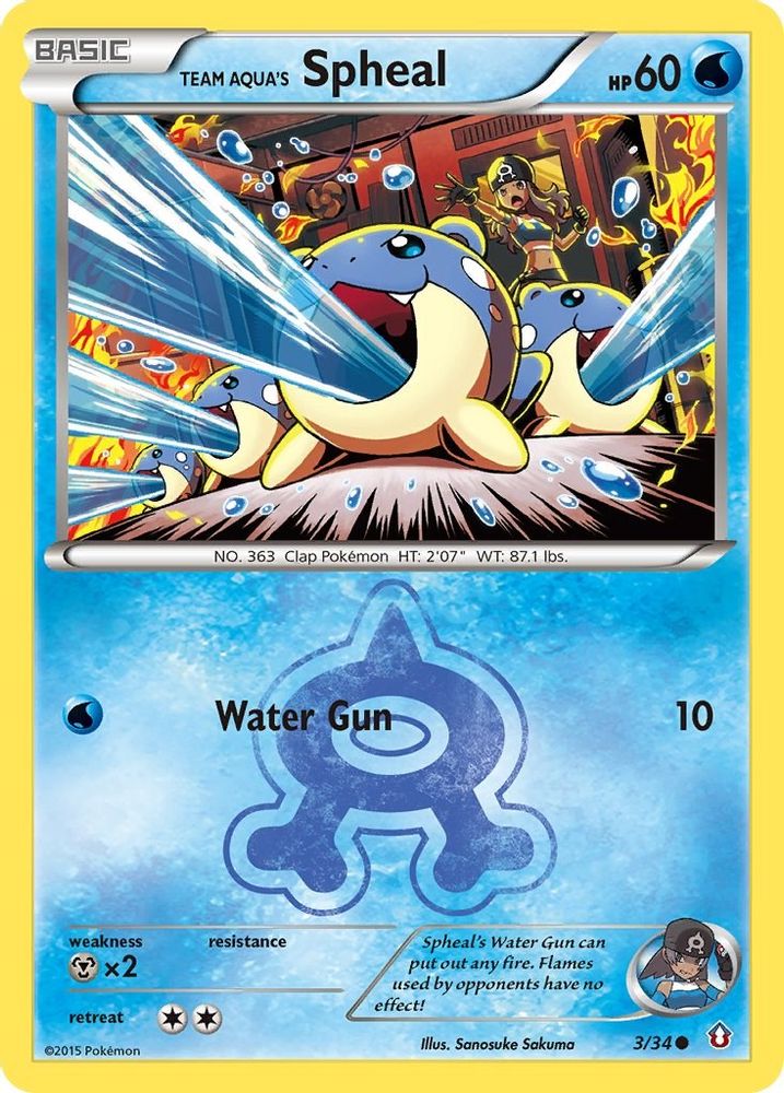 Team Aqua's Spheal (3/34) [XY: Double Crisis]