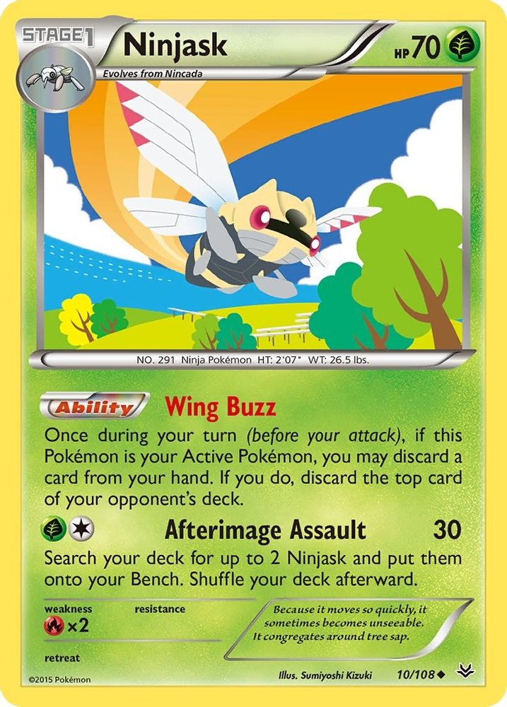 Ninjask (10/108) [XY: Roaring Skies]