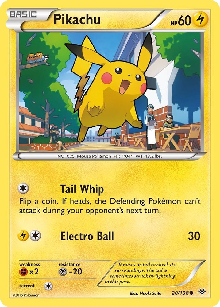Pikachu (20/108) [XY: Roaring Skies]