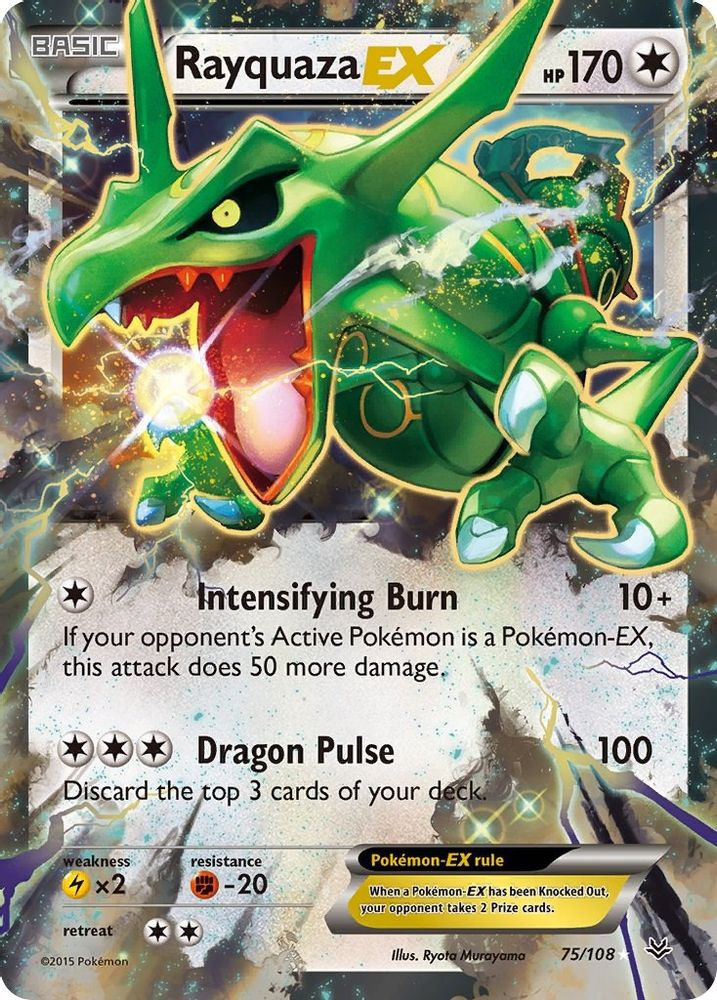 Rayquaza EX (75/108) [XY: Roaring Skies]