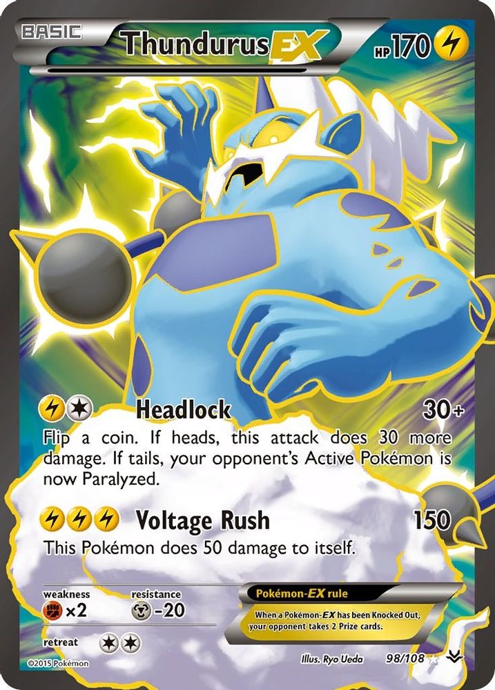 Thundurus EX (98/108) [XY: Roaring Skies]