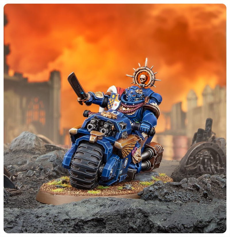 Captain on Bike - Space Marines: Warhammer 40,000 (Pre-Order)