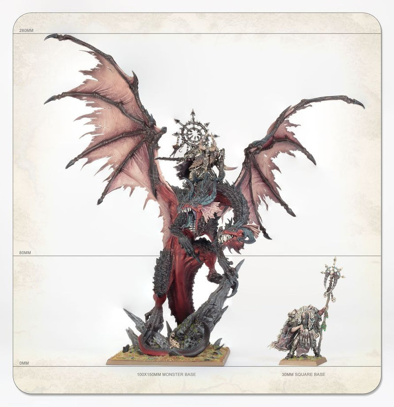 Lord/Sorcerer on Chaos Dragon: Warriors of Chaos: Warhammer The Old World