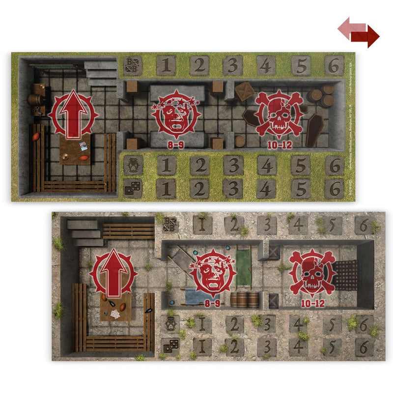 Sevens Pitch: Double-sided Pitch and Dugouts: Blood Bowl