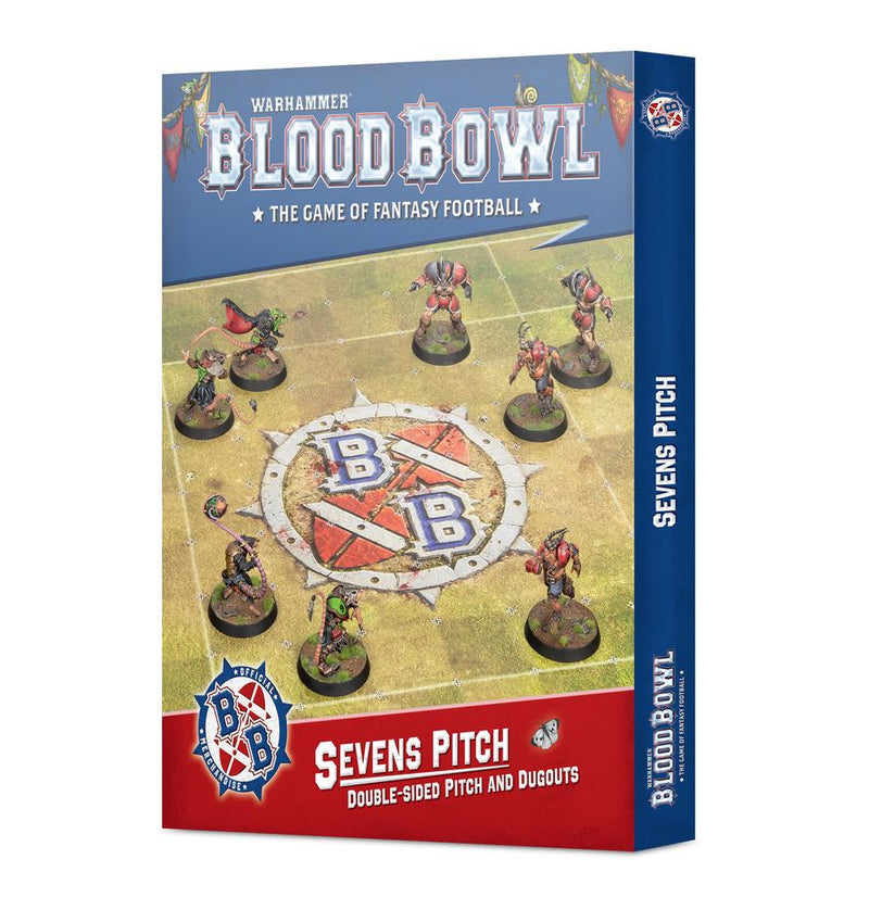 Sevens Pitch: Double-sided Pitch and Dugouts: Blood Bowl