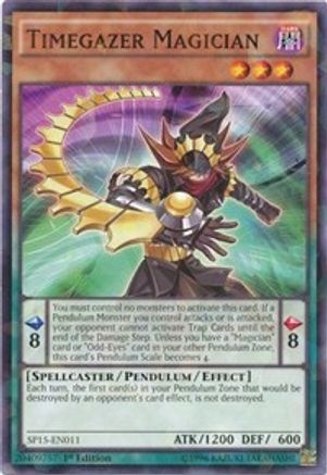 Timegazer Magician [SP15-EN011] Shatterfoil Rare