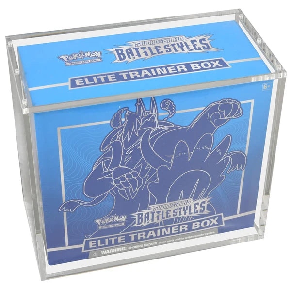 EVORETRO Acrylic Case for Pokemon ETB with Magnetic Lid