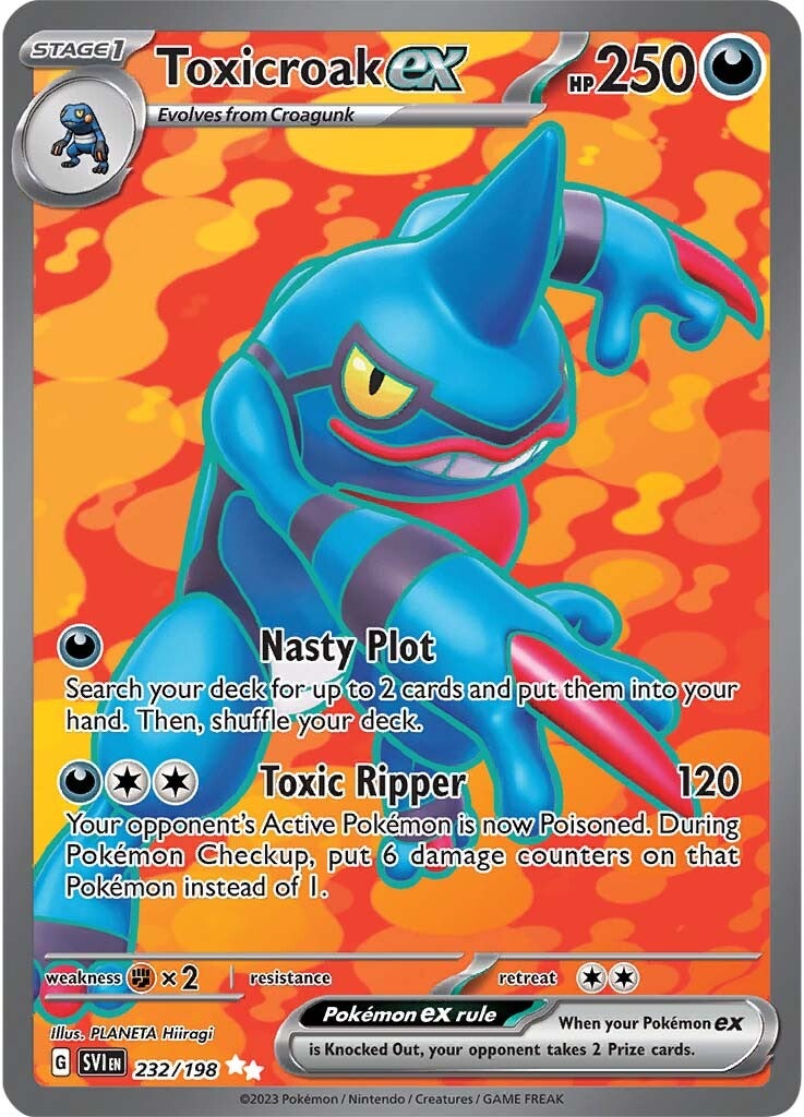 Toxicroak ex (232/198) [Scarlet & Violet: Base Set]