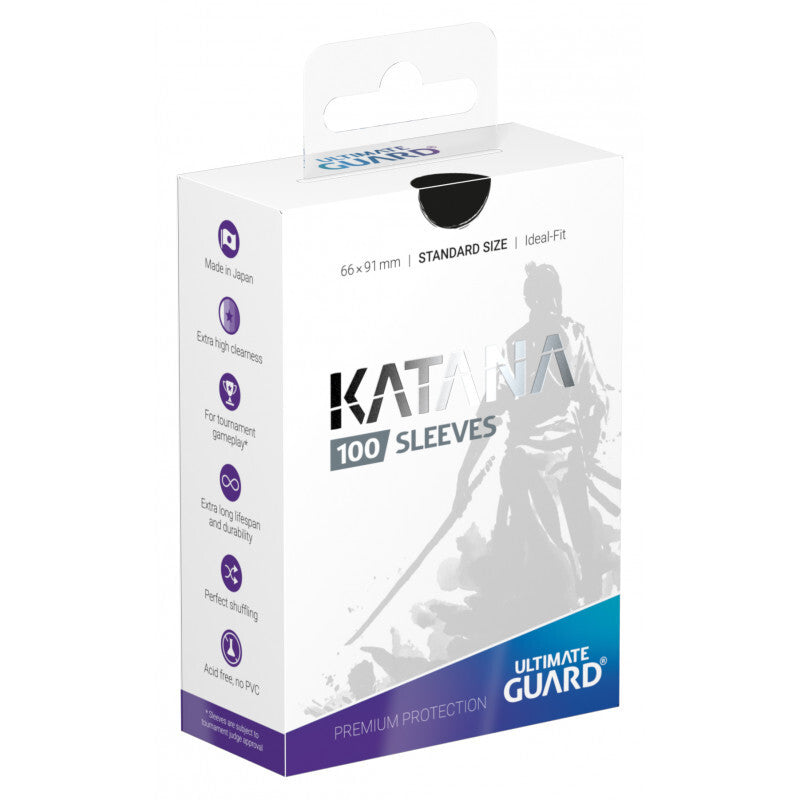 Ultimate Guard Katana - 100CT Standard Size - Black Sleeves