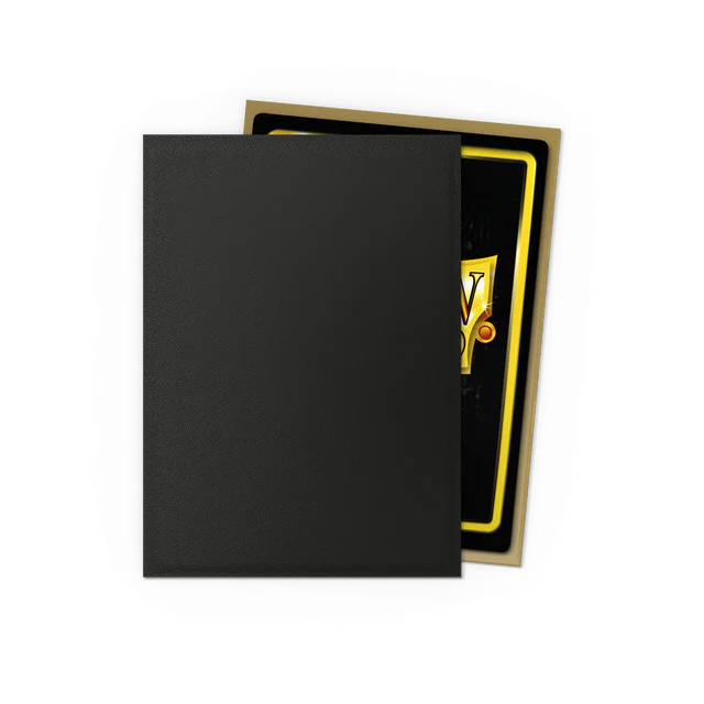 Dragon Shield: Standard 100ct Sleeves - Black & Gold (Dual Matte)
