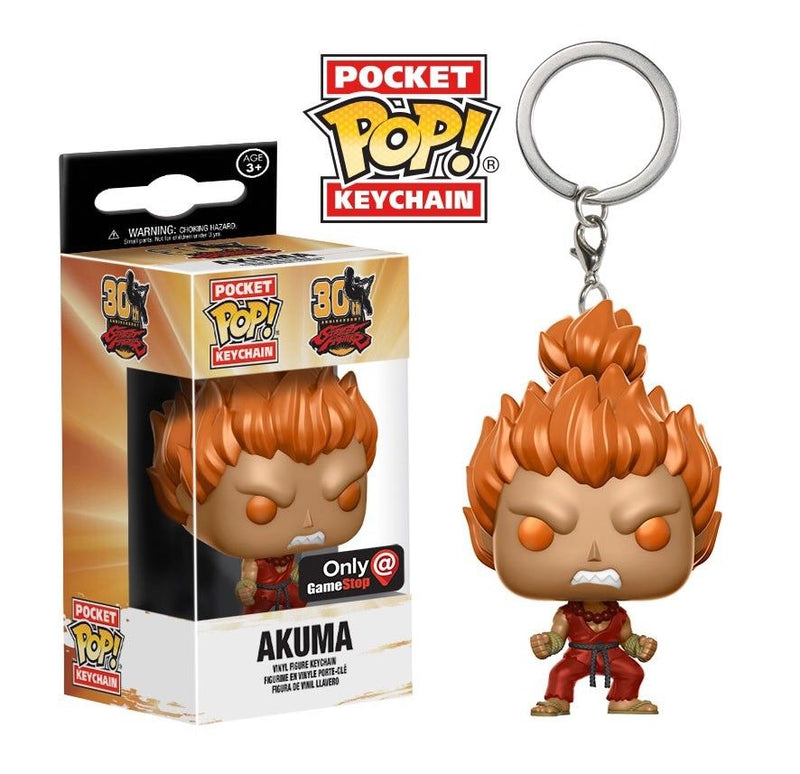 Akuma Street Fighter Pocket Pop Keychain Vinyl Figure