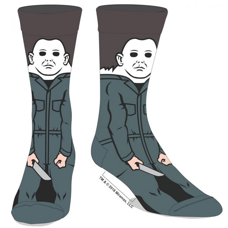 Halloween Michael Myers 360° Design Crew Socks by Bioworld