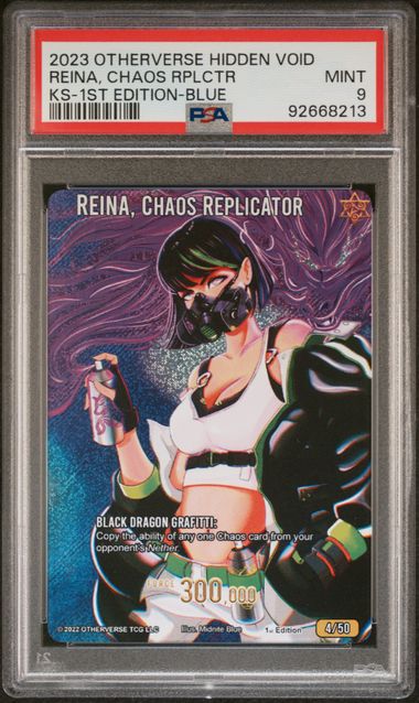 GRADED [PSA 9] 2023 OTHERVERSE HIDDEN VOID KICKSTARTER REINA, CHAOS RPLCTR KS-1ST EDITION-BLUE