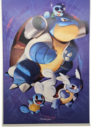 Squirtle, Wartortle & Blastoise Family Pokemon Poster Print