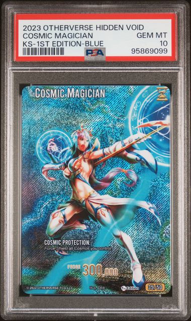 GRADED [PSA 10] 2023 OTHERVERSE HIDDEN VOID KICKSTARTER COSMIC MAGICIAN KS-1ST EDITION-BLUE