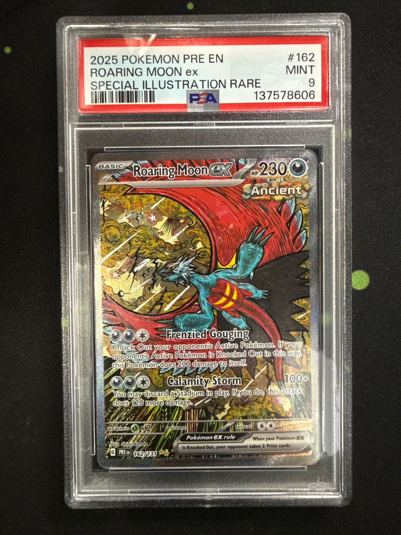 Roaring Moon ex (162/131) [Scarlet & Violet: Prismatic Evolutions] - Graded